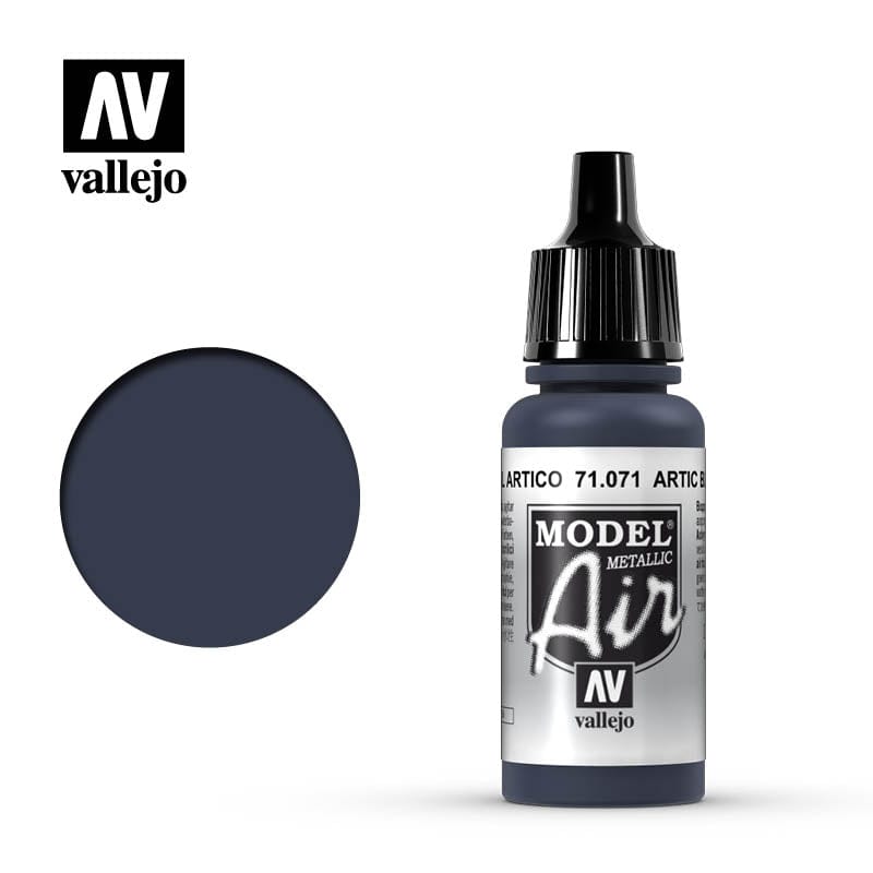 Vallejo Model Air 71 17ml Artic Blue Metal Vallejo PAINT, BRUSHES & SUPPLIES