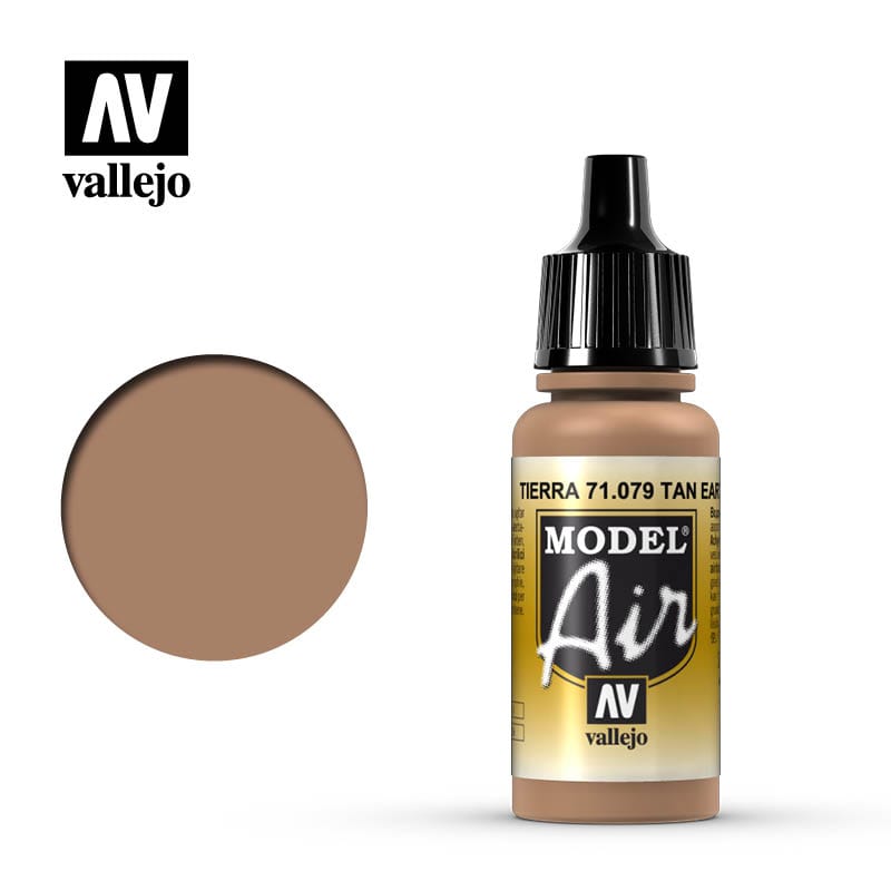 Vallejo Model Air 79 17ml Flat Tan Vallejo PAINT, BRUSHES & SUPPLIES