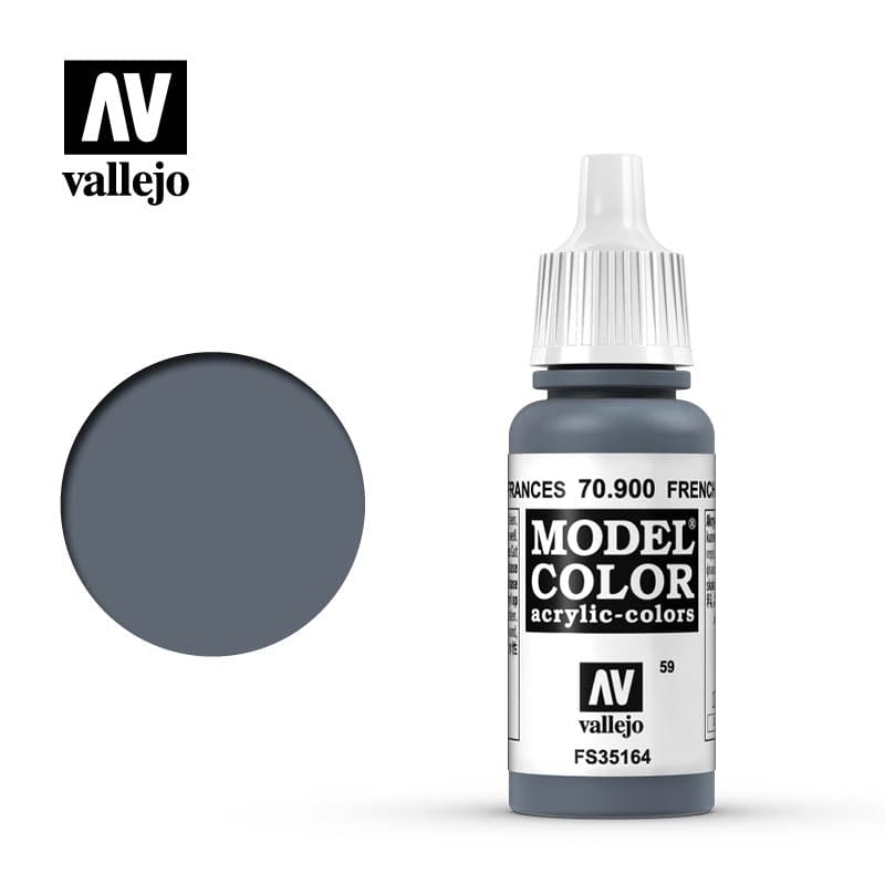 Vallejo Modelcolor 59 French Mirage Blue 17ml Vallejo PAINT, BRUSHES & SUPPLIES