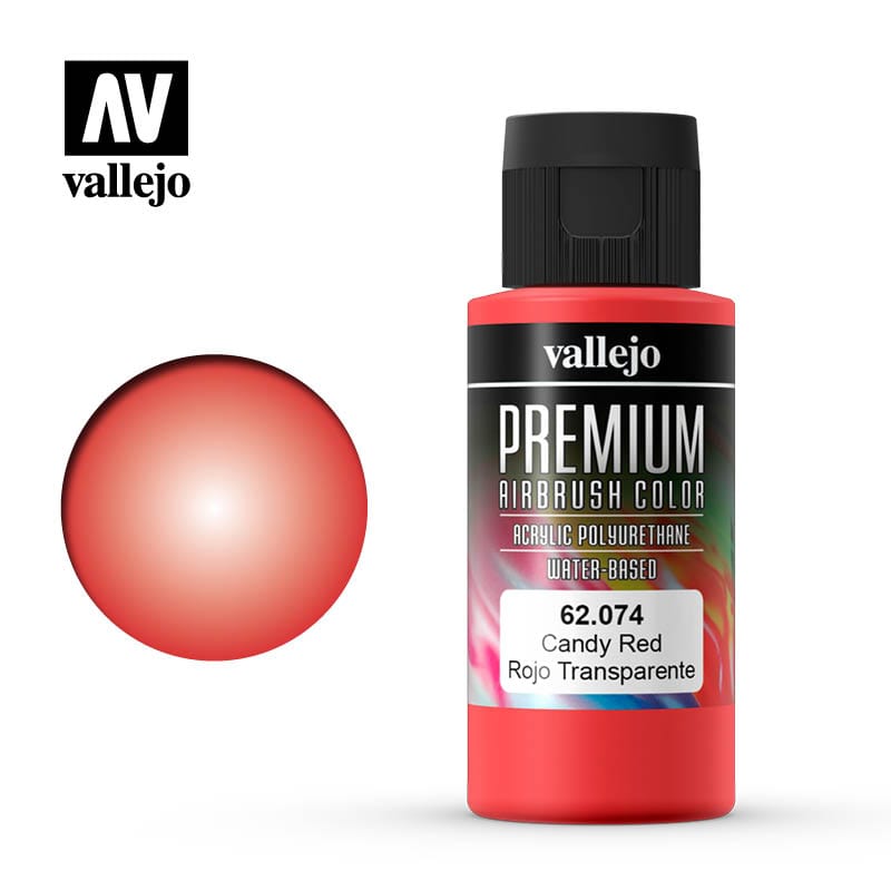 Vallejo Premium Colour Candy Red 60 ml Vallejo PAINT, BRUSHES & SUPPLIES