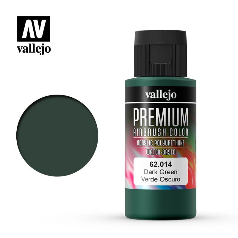 Vallejo Premium Colour Dark Green 60 ml Vallejo PAINT, BRUSHES & SUPPLIES