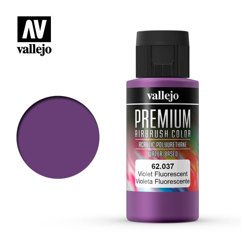 Vallejo Premium Colour Fluorescent Violet 60 ml Vallejo PAINT, BRUSHES & SUPPLIES