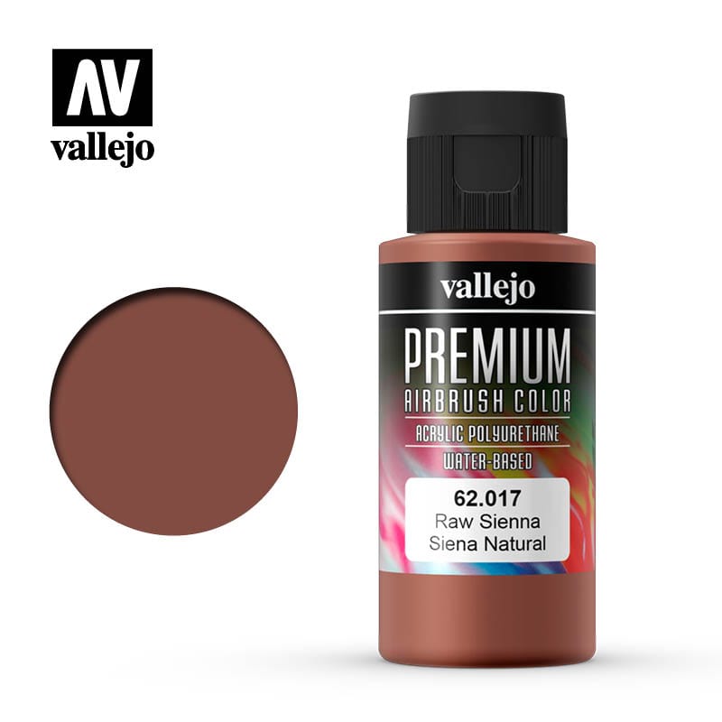Vallejo Premium Colour Raw Sienna 60 ml Vallejo PAINT, BRUSHES & SUPPLIES