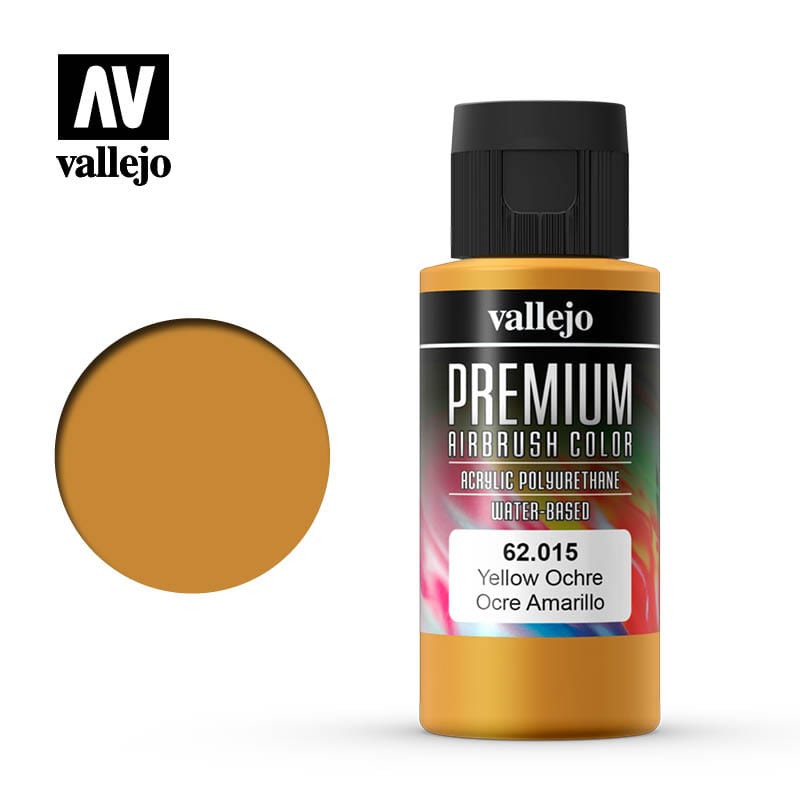 Vallejo Premium Colour Yellow Ochre 60 ml Vallejo PAINT, BRUSHES & SUPPLIES