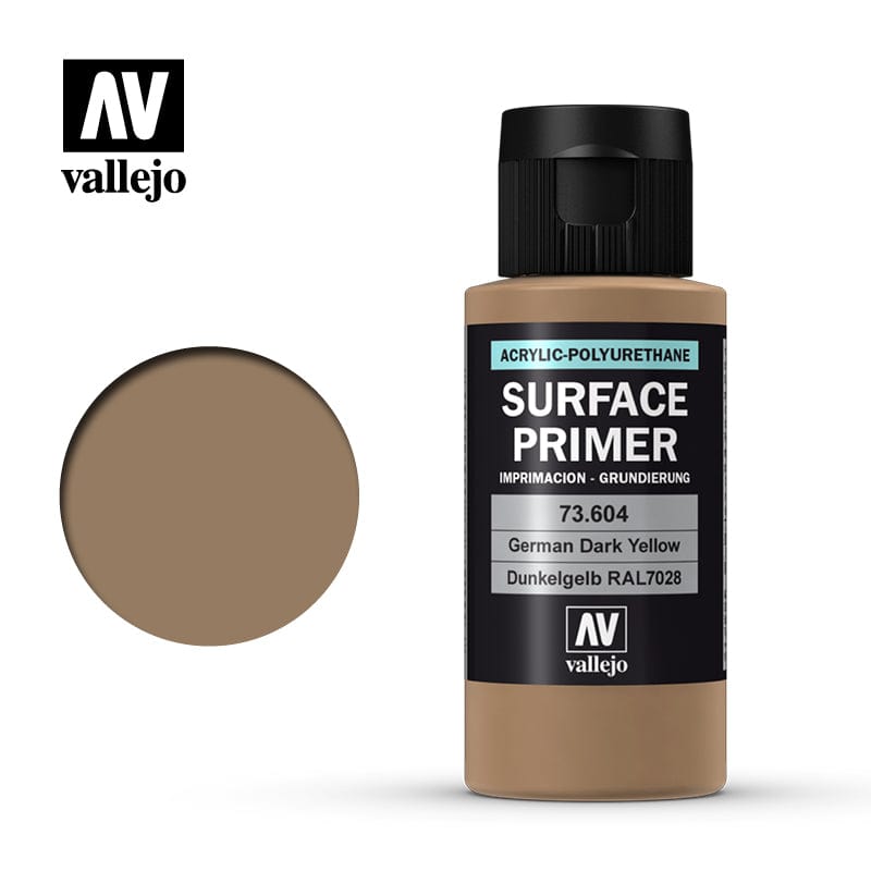 Vallejo Primer Acrylic Polyurethane Dunkelgelb Ral7028 60ml Vallejo PAINT, BRUSHES & SUPPLIES