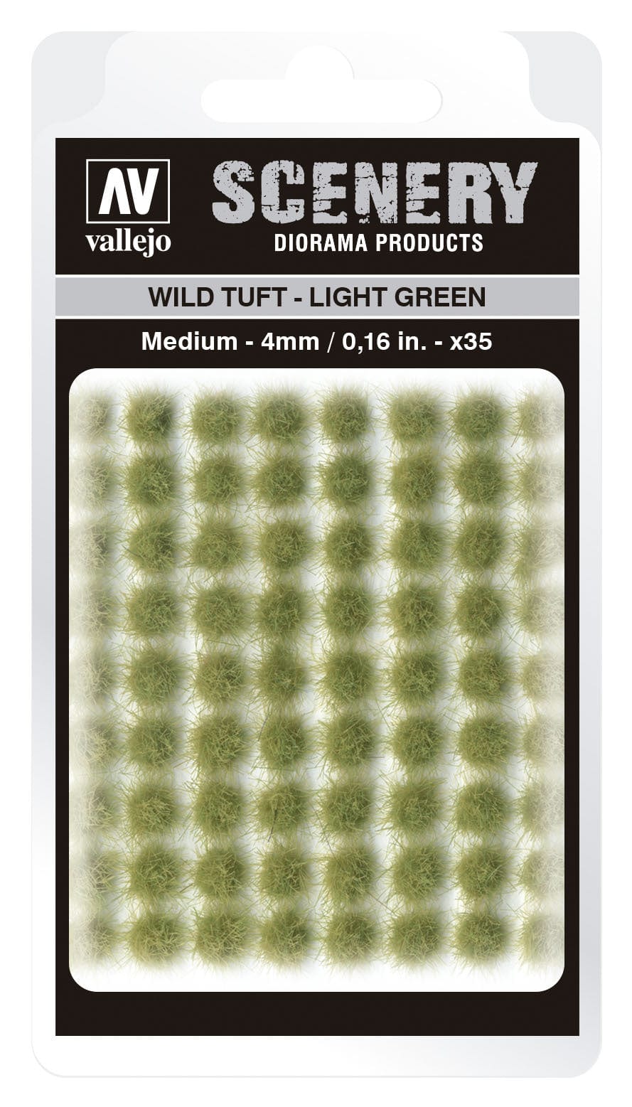 Vallejo SC407 4mm Wild Tuft Light Green Diorama Accessory Vallejo TRAINS - SCENERY