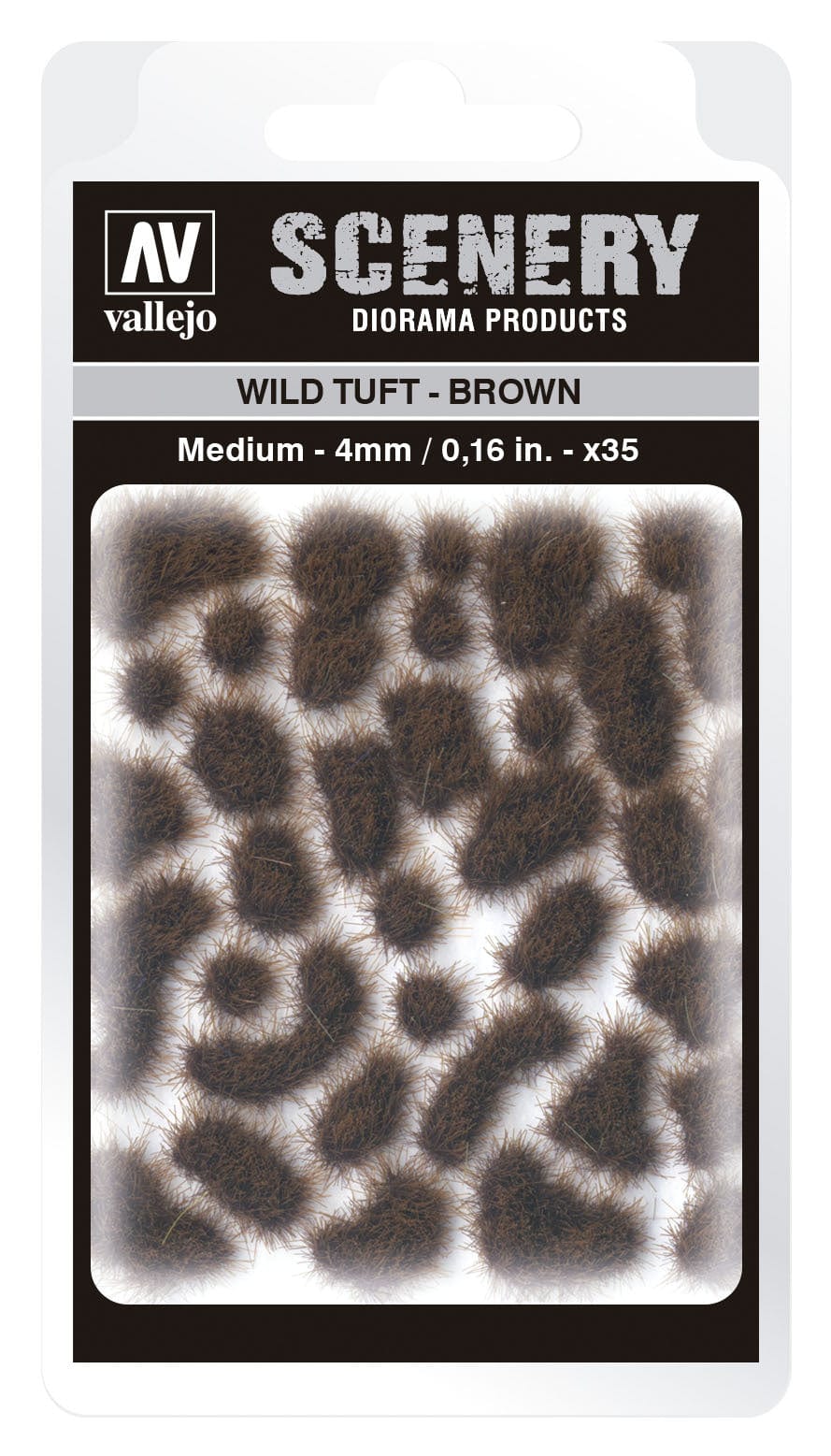 Vallejo SC411 4mm Wild Tuft Brown Diorama Accessory Vallejo TRAINS - SCENERY