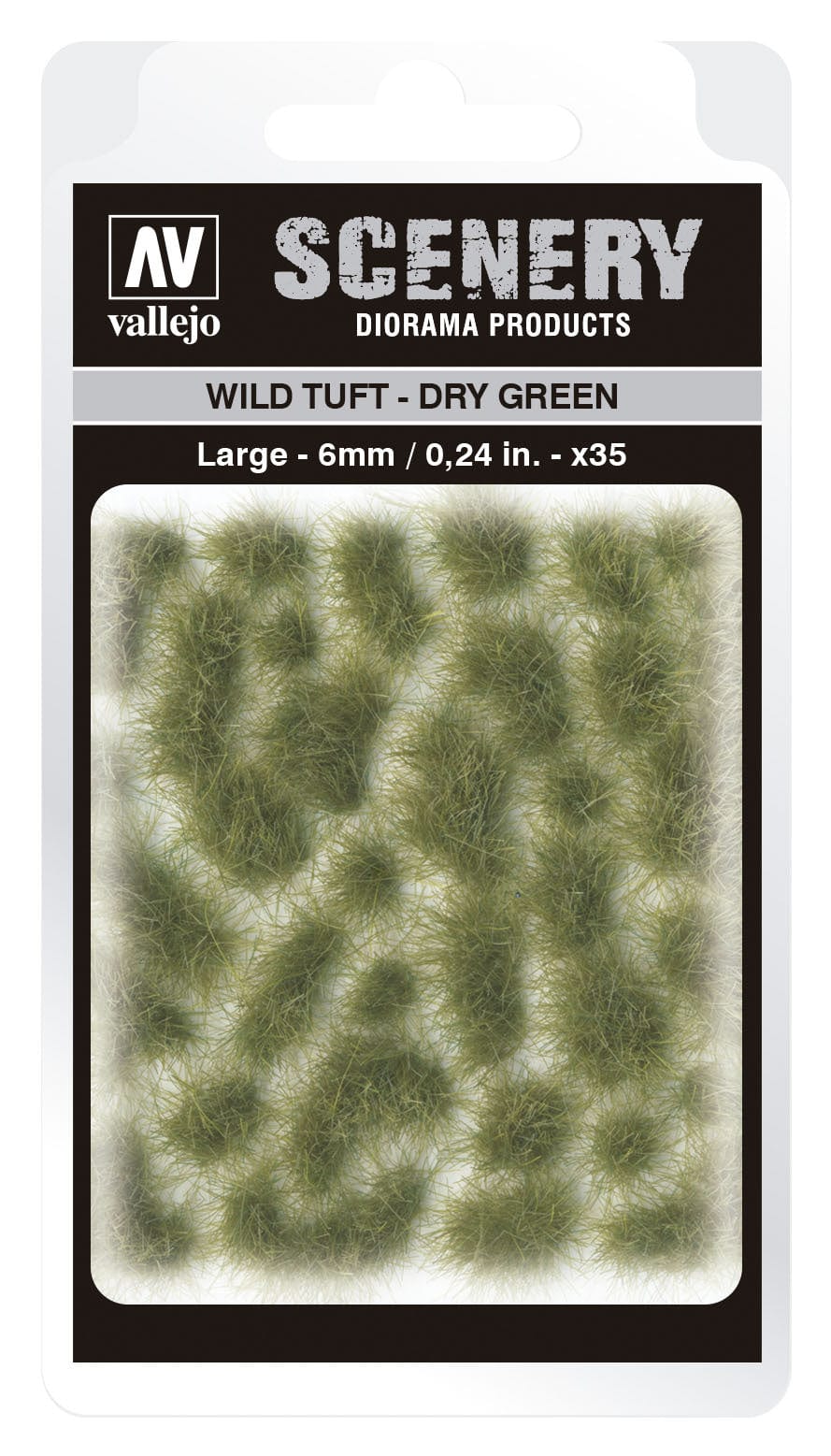 Vallejo SC415 6mm Wild Tuft Dry Green Diorama Accessory Vallejo TRAINS - SCENERY