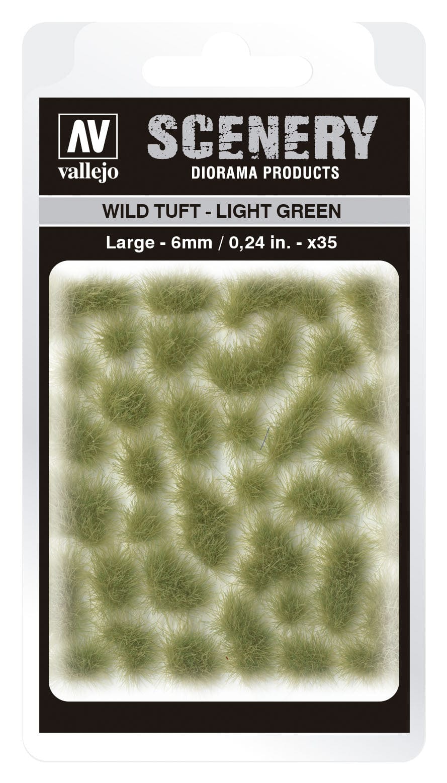 Vallejo SC417 6mm Wild Tuft Light Green Diorama Accessory Vallejo TRAINS - SCENERY