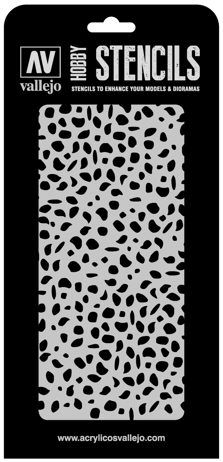 Vallejo ST-CAM002 1/32 Luftwaffe WWII Spots Camo Stencil Vallejo PAINT, BRUSHES & SUPPLIES