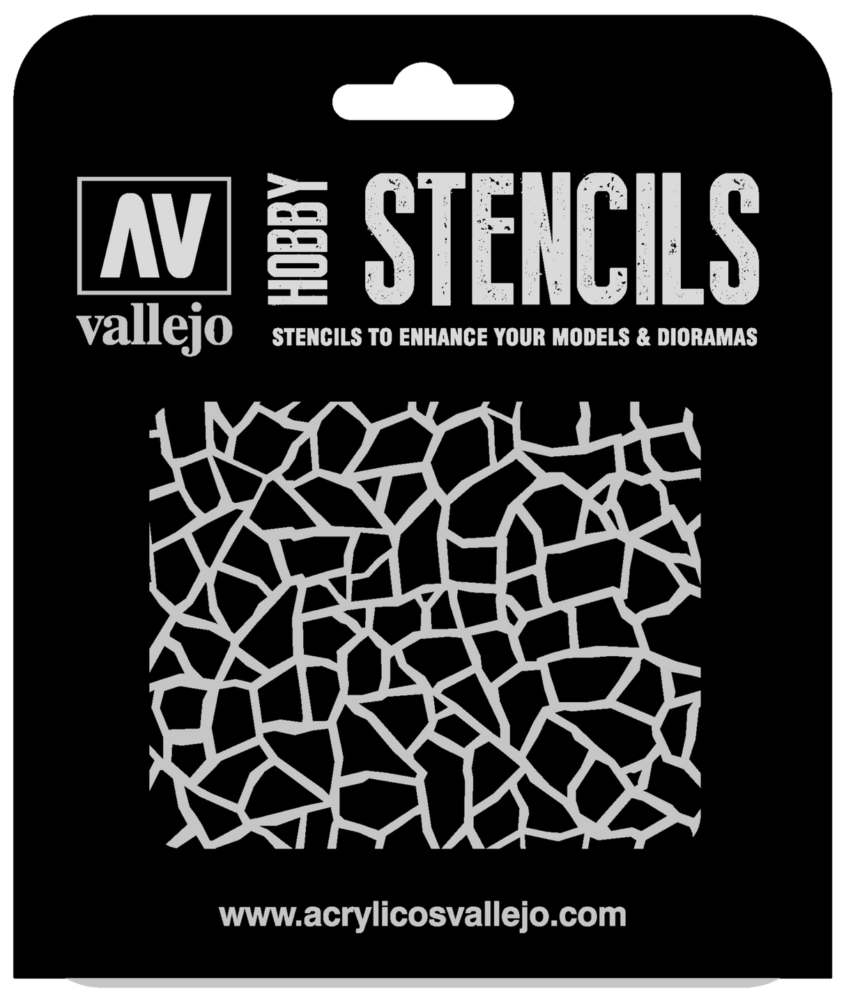 Vallejo ST-CAM003 1/32 Giraffe Camo WWII Stencil Vallejo PAINT, BRUSHES & SUPPLIES