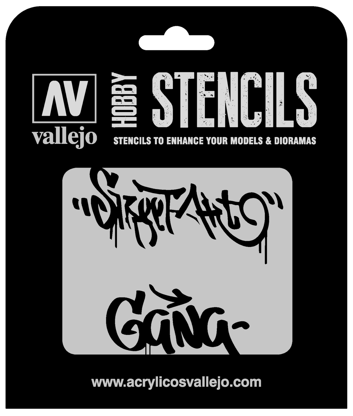 Vallejo ST-LET004 1/35 Street Art Num. 2 Stencil Vallejo PAINT, BRUSHES & SUPPLIES