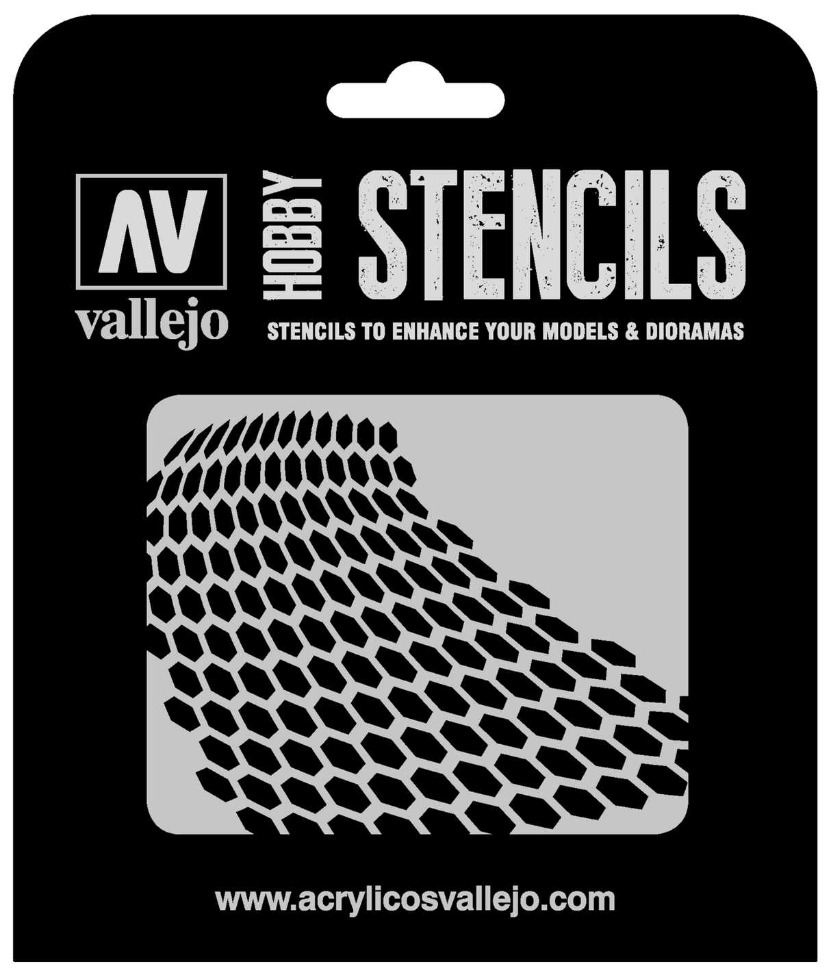 Vallejo ST-SF003 Distorted Honeycomb Stencil Vallejo PAINT, BRUSHES & SUPPLIES