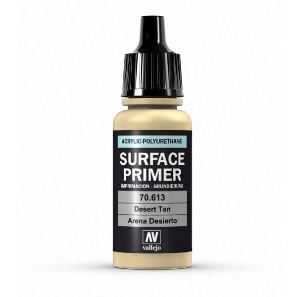 Vallejo Surface Primer Acrylic Polyurethane 17ml Desert Tan Vallejo PAINT, BRUSHES & SUPPLIES