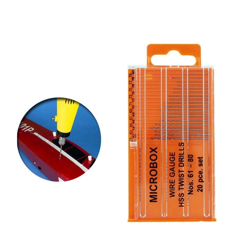 Vallejo T01002 Tools Microbox drill set (20) 61-80 Vallejo TOOLS