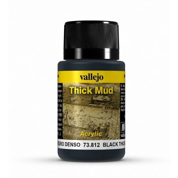 Vallejo Weathering EffecTS Black Thick Mud 40 ml Vallejo PAINT, BRUSHES & SUPPLIES