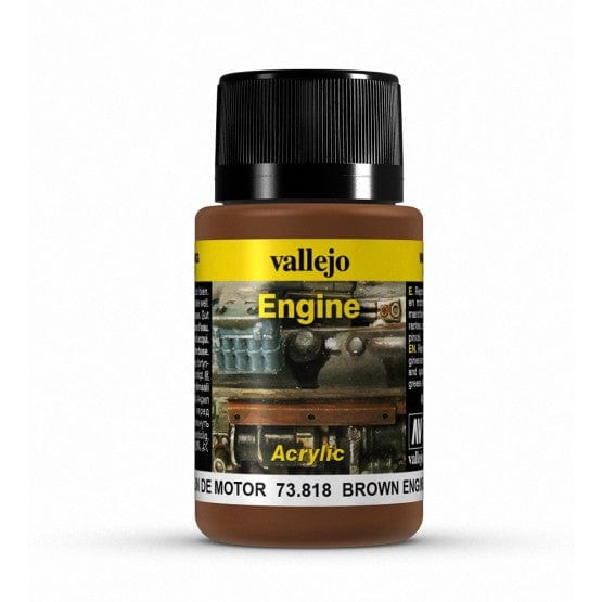 Vallejo Weathering EffecTS Brown Engine Soot 40 ml Vallejo PAINT, BRUSHES & SUPPLIES