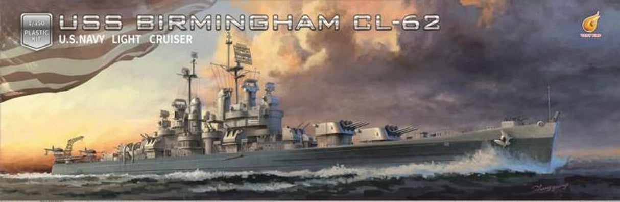 Very Fire 350921 1/350 USS Birmingham CL-62 light cruiser Plastic Model Kit - Hobbytech Toys