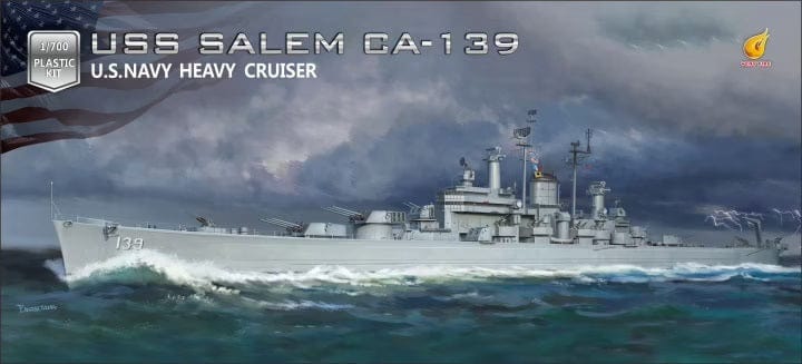 Very Fire 700908 1/700 USS SALEM CA-139 Plastic Model Kit - Hobbytech Toys