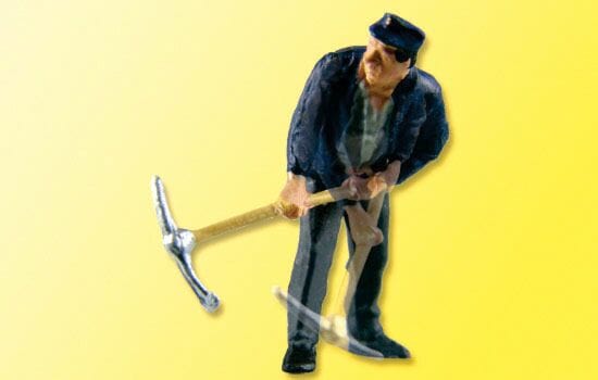 Viessmann HO Animated Worker w/Pick Axe - 14-16 Volt AC or DC - Hobbytech Toys