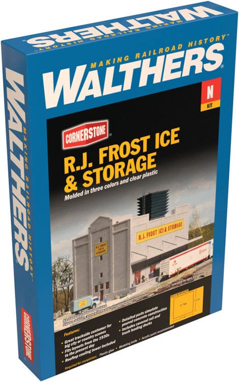 Walthers Cornerstone 933-3220 N R.J Frost Cold Storage - Kit Walthers Cornerstone TRAINS - N SCALE