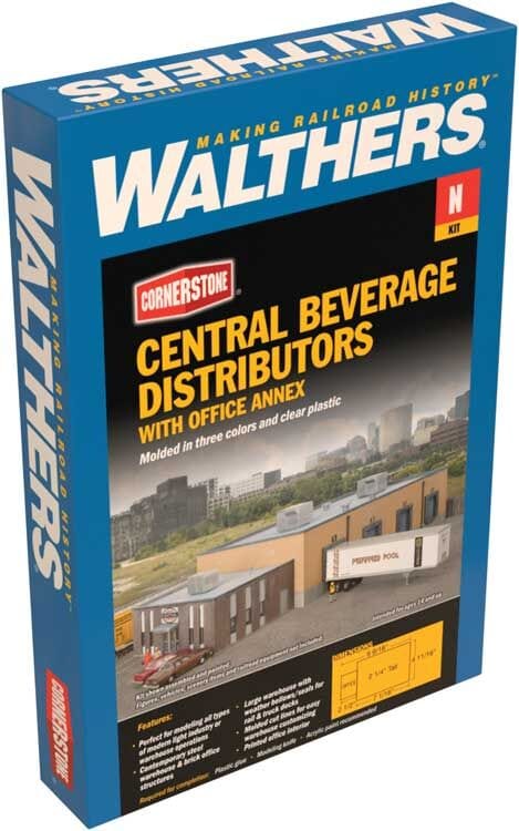 Walthers Cornerstone 933-3861 N Central Beverage Distributors - Kit Walthers Cornerstone TRAINS - N SCALE