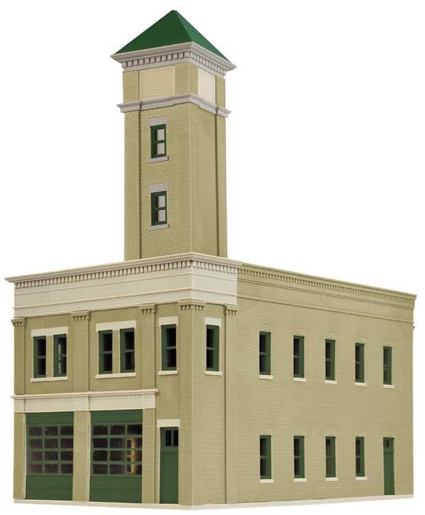Walthers Cornerstone 933-4022 HO Two Bay Fire Station - Kit Walthers Cornerstone TRAINS - HO/OO SCALE