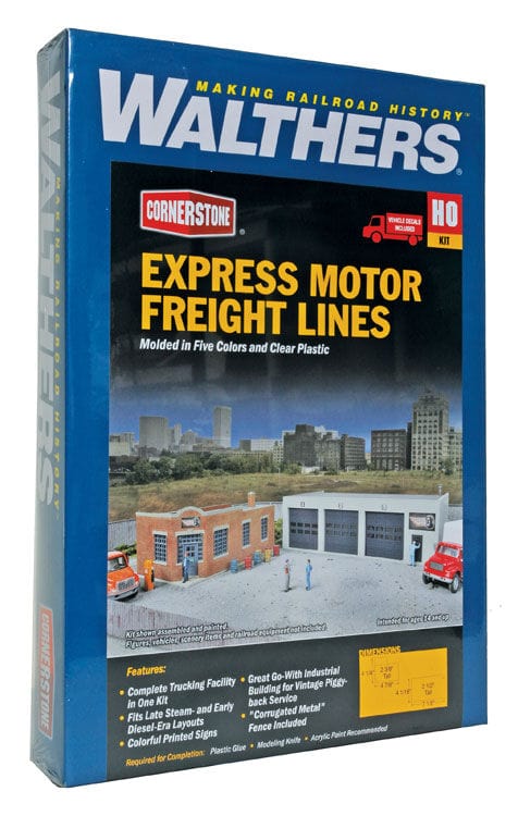 Walthers Cornerstone 933-4049 HO Express Motor Freight Lines - Kit Walthers Cornerstone TRAINS - HO/OO SCALE