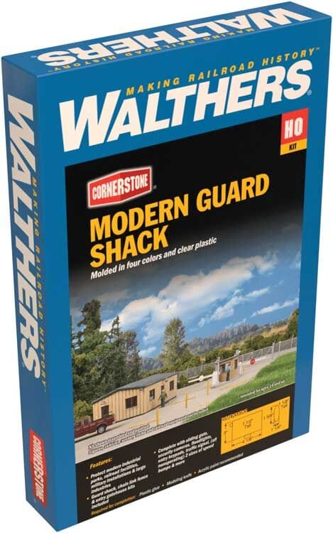 Walthers Cornerstone 933-4076 HO Modern Guard Shack - Kit Walthers Cornerstone TRAINS - HO/OO SCALE
