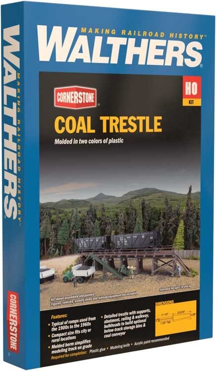 Walthers Cornerstone 933-4093 HO Coal Trestle - Kit Walthers Cornerstone TRAINS - HO/OO SCALE