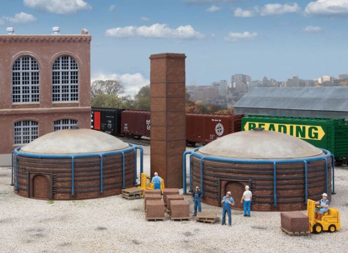 Walthers Cornerstone 933-4100 HO Brick Kilns (2) - Kit Walthers Cornerstone TRAINS - HO/OO SCALE