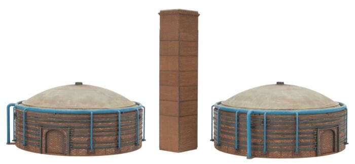 Walthers Cornerstone 933-4100 HO Brick Kilns (2) - Kit Walthers Cornerstone TRAINS - HO/OO SCALE