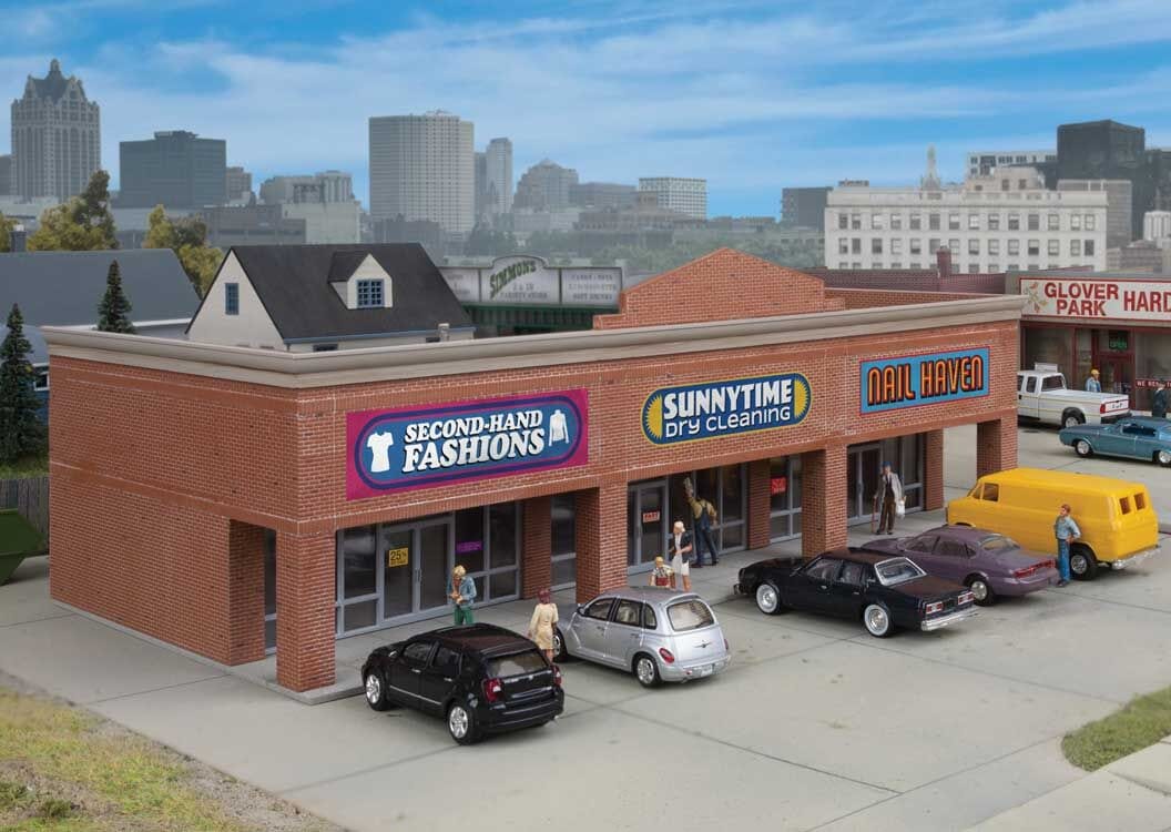 Walthers Cornerstone 933-4115 HO Modern Shopping Center I - Kit Walthers Cornerstone TRAINS - HO/OO SCALE