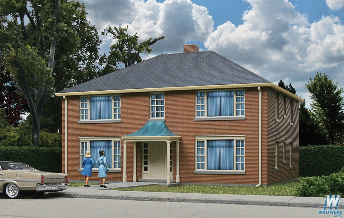 Walthers Cornerstone HO 4 Unit Apartment Building Walthers TRAINS - HO/OO SCALE