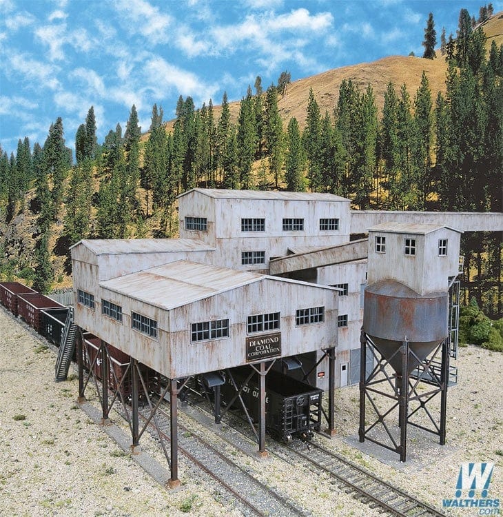Walthers Cornerstone HO Diamond Coal Corporation - Kit - 19-3/8 x 13-3/16 x 7-1/2in 49.2 x 33.4 x 19cm Walthers Cornerstone TRAINS - HO/OO SCALE