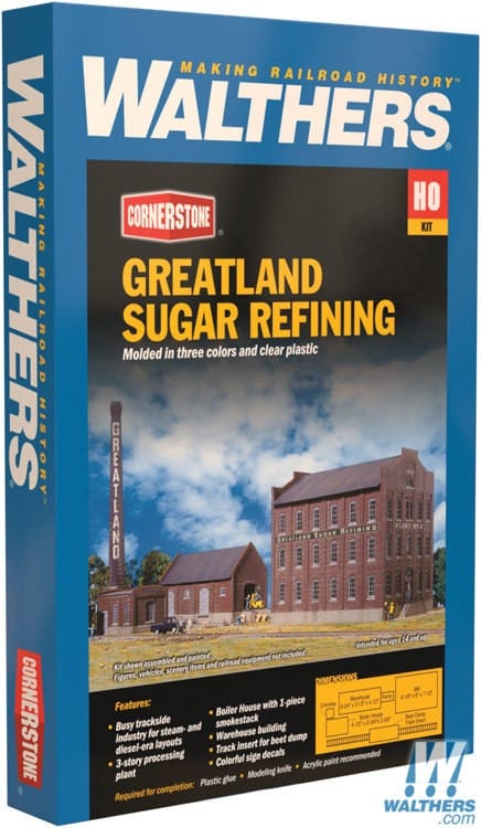Walthers Cornerstone HO Greatland Sugar Refining - Kit Walthers Cornerstone TRAINS - HO/OO SCALE