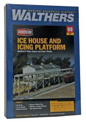 Walthers Cornerstone HO Ice House And Icing Platform Walthers TRAINS - HO/OO SCALE