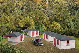 Walthers Cornerstone HO Motel Cabins - Hobbytech Toys
