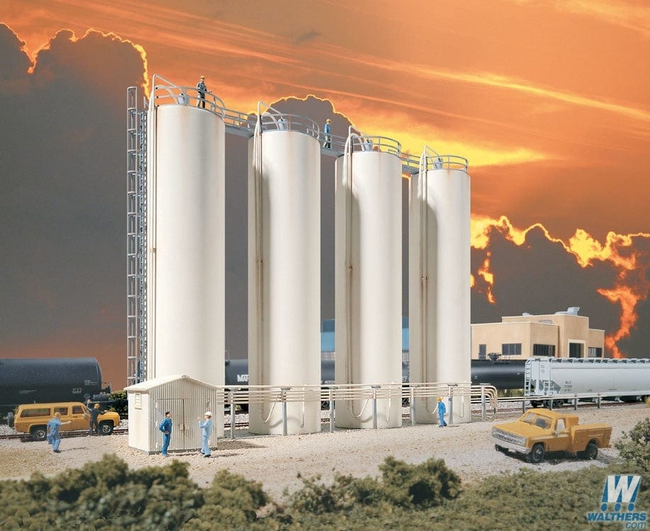 Walthers Cornerstone HO Plastic Pellet Transfer Facility Walthers TRAINS - HO/OO SCALE