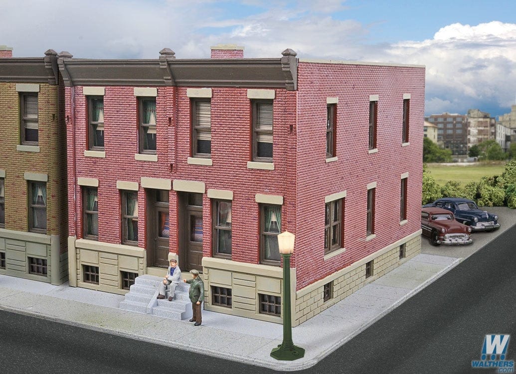 Walthers Cornerstone HO Row House Walthers TRAINS - HO/OO SCALE