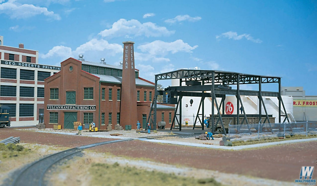 Walthers Cornerstone HO Vulcan Manufacturing Company - Kit - 9 x 9-3/8 x 8in 22.9 x 23.8 x 20.3cm Walthers Cornerstone TRAINS - HO/OO SCALE