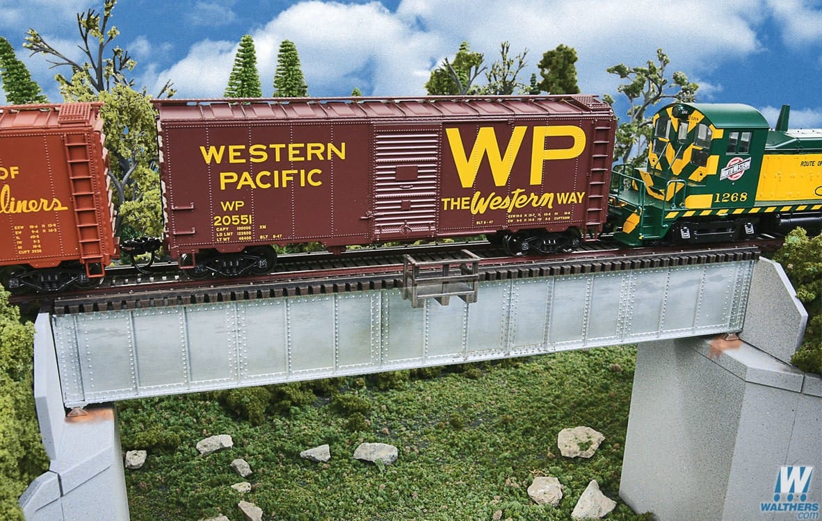Walthers HO 70ft Single Track Deck Girder Bridge Walthers TRAINS - HO/OO SCALE