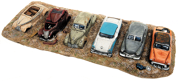 Walthers HO Junk Automobiles Row Walthers TRAINS - HO/OO SCALE