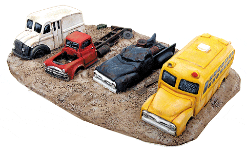 Walthers HO Junk Truck Row Walthers TRAINS - HO/OO SCALE
