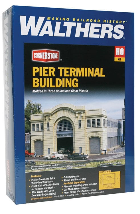 Walthers HO Pier Terminal Building Walthers Cornerstone TRAINS - HO/OO SCALE