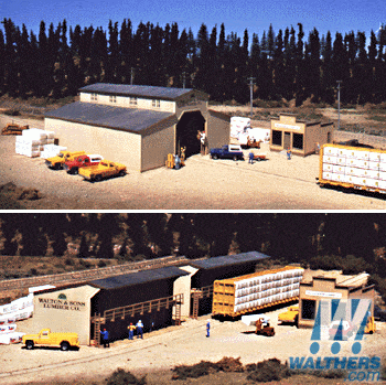 Walthers HO Walton And Son Lumber Yard Walthers TRAINS - HO/OO SCALE