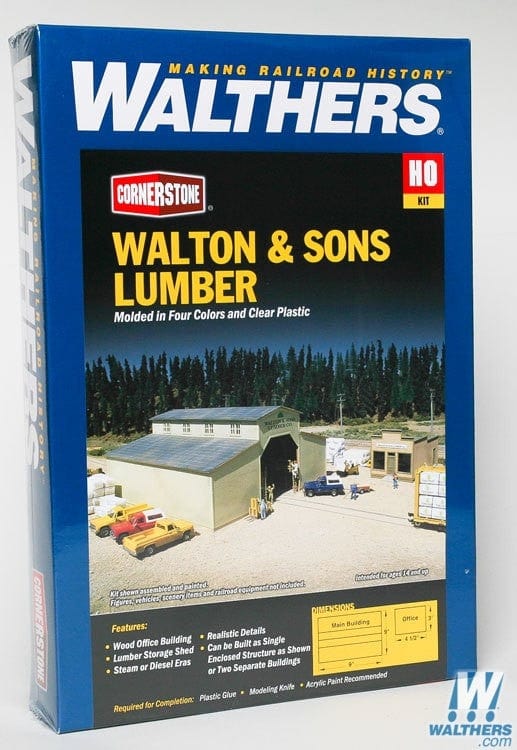 Walthers HO Walton And Son Lumber Yard Walthers TRAINS - HO/OO SCALE