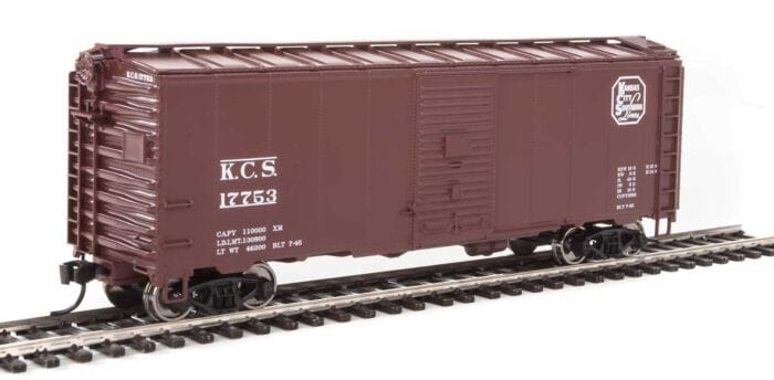Walthers Mainline 1340 HO 40ft Association of American Railroads 1944 Boxcar - Ready to Run - Kansas City Southern #17753 - Hobbytech Toys