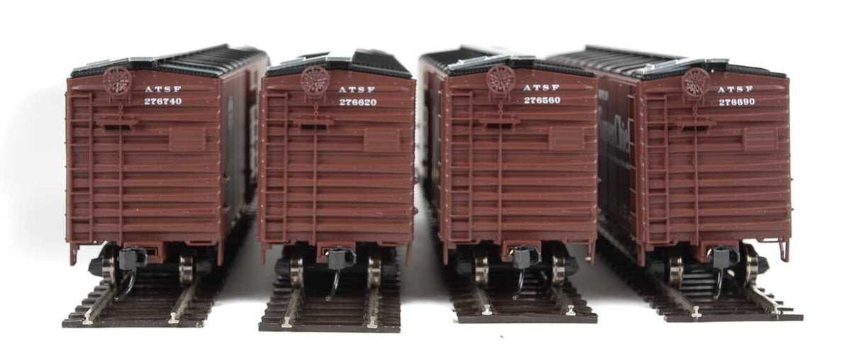 Walthers Mainline 1402 HO 40ft PS-1 Box Cars, Santa Fe (4-Pack) - Hobbytech Toys