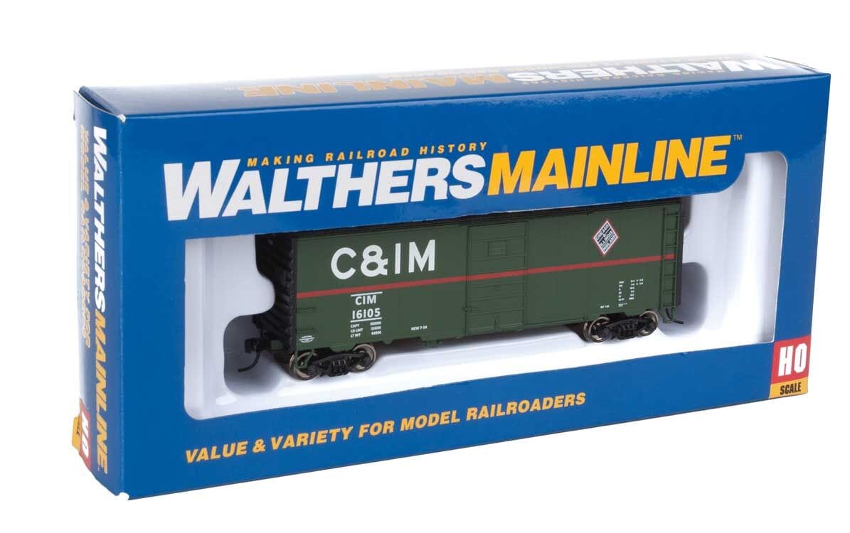 Walthers Mainline 1421 HO 40ft PS-1 Boxcar - Ready to Run - Chicago & Illinois Midland #16105 - Hobbytech Toys